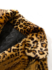 Fashion Faux Fur Leopard Print Coat