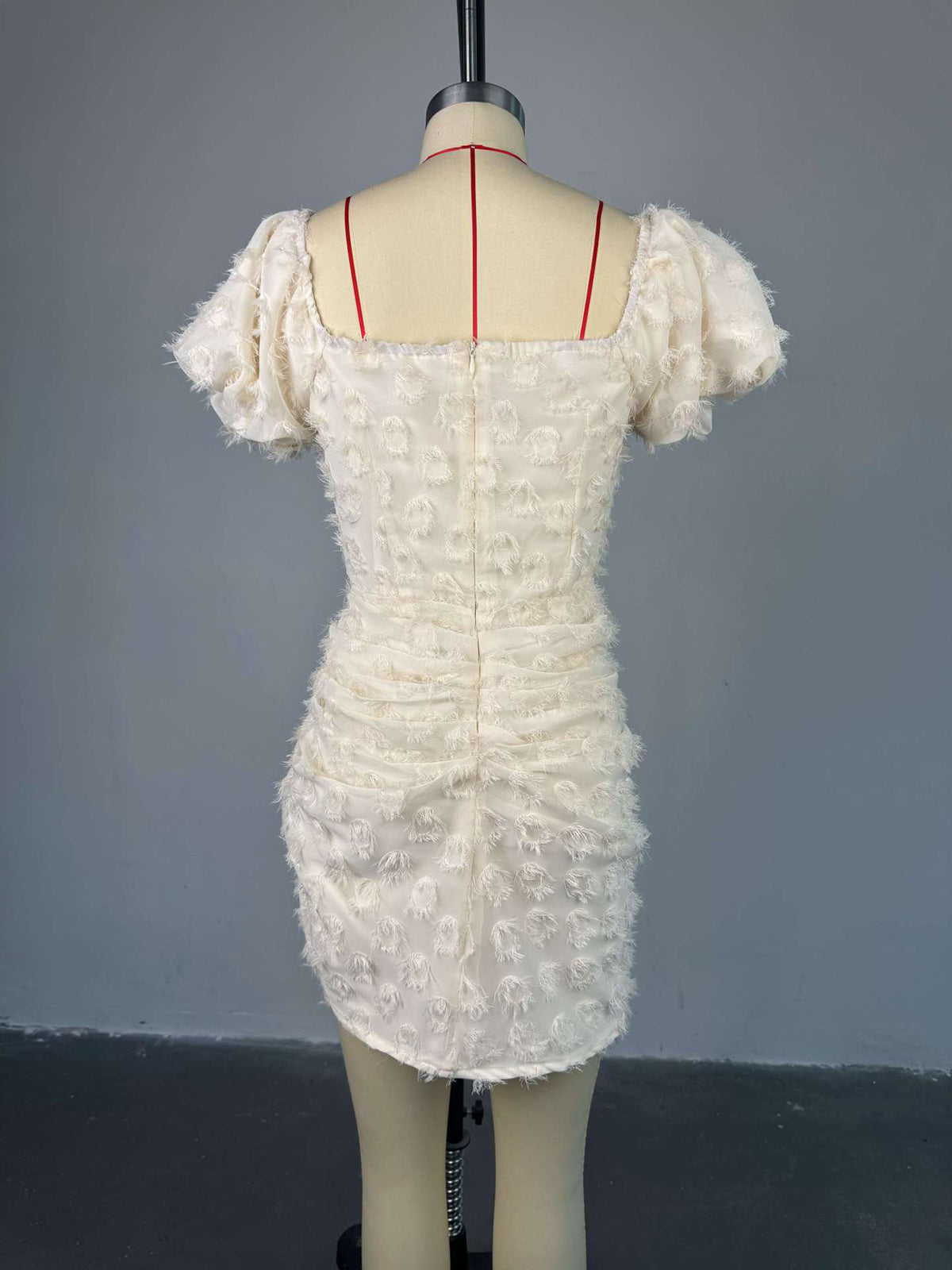 Sexy Textured Underwired Drape Bodycon Dress