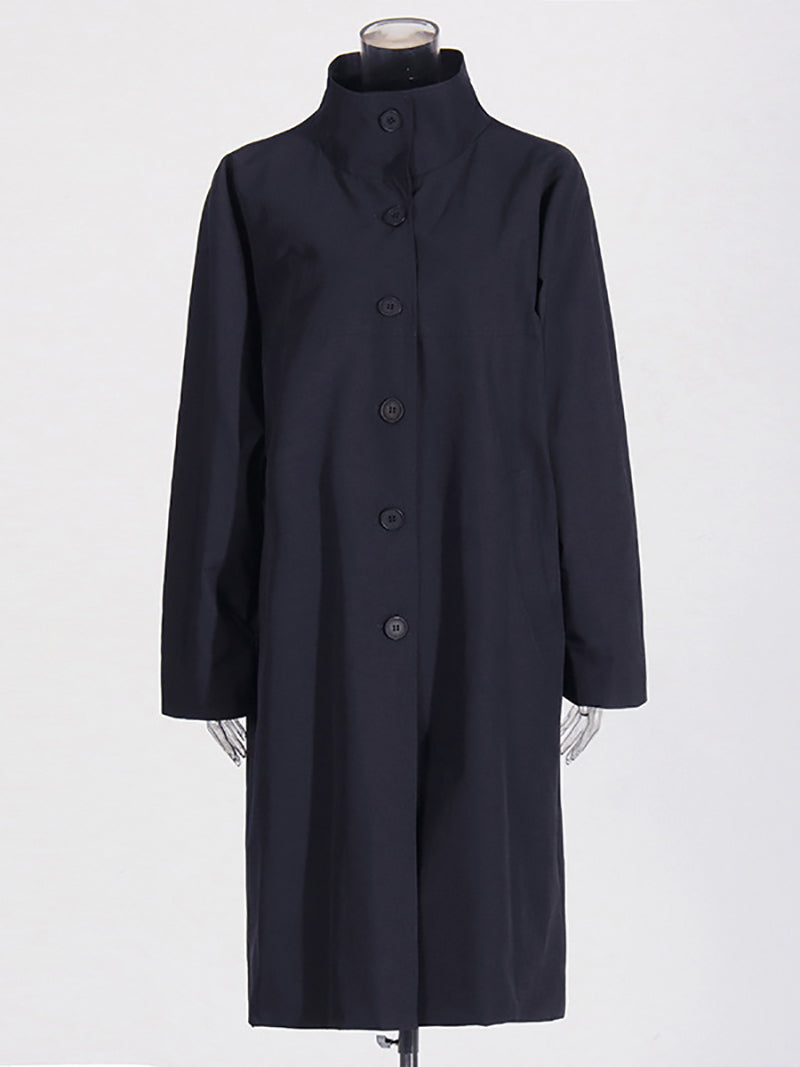 Lapel Single Breasted Loose Trench Coat