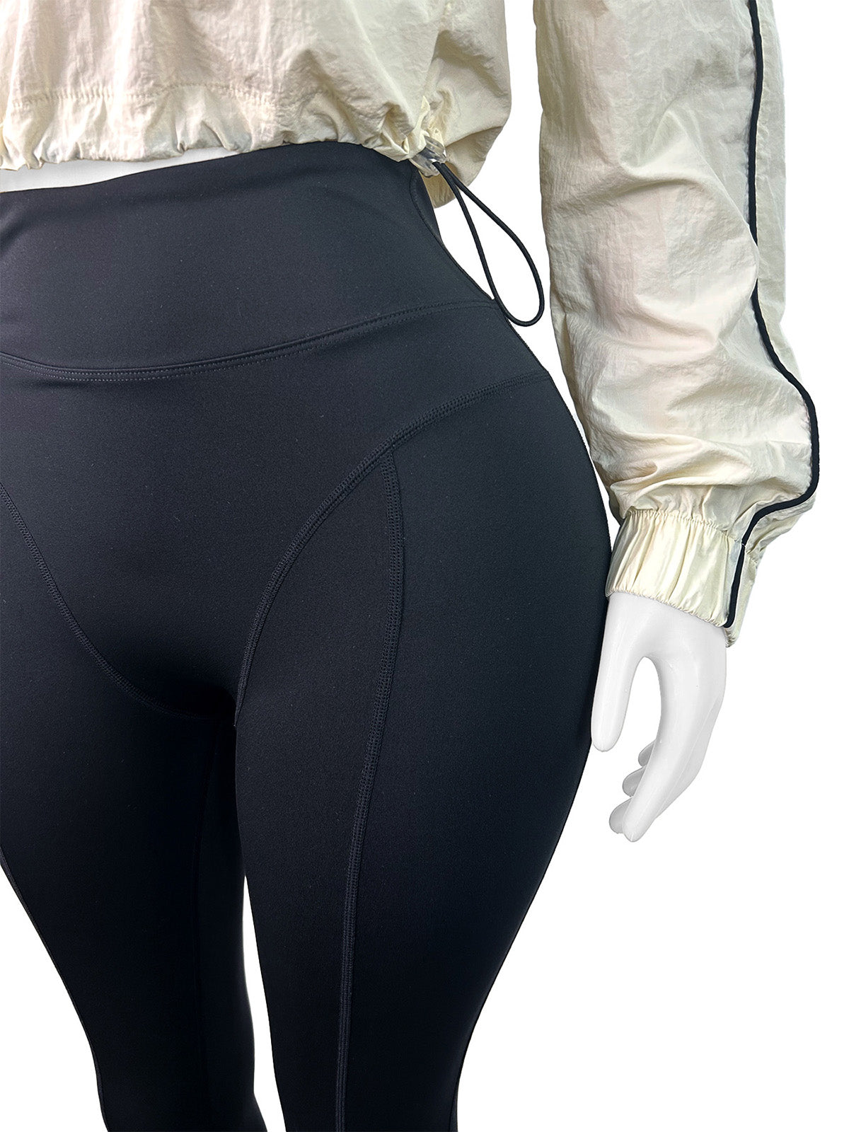 Casual Zipper Sweatshirt Tight Pant Sport Two Piece Set