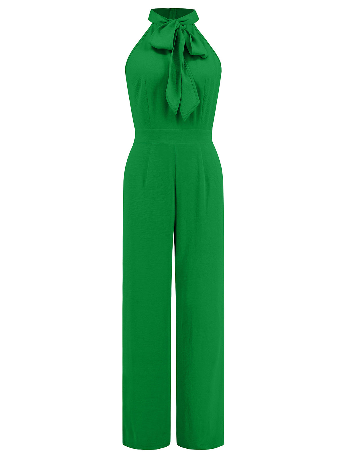 Sexy Bow Sleeveless Straight leg Jumpsuit