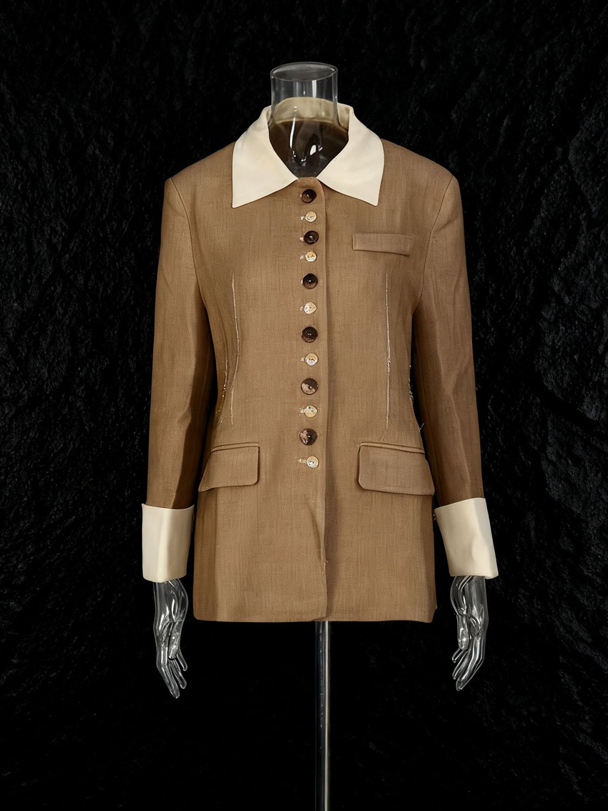 Vintage Long Sleeve Button Down Blazer