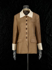 Vintage Long Sleeve Button Down Blazer