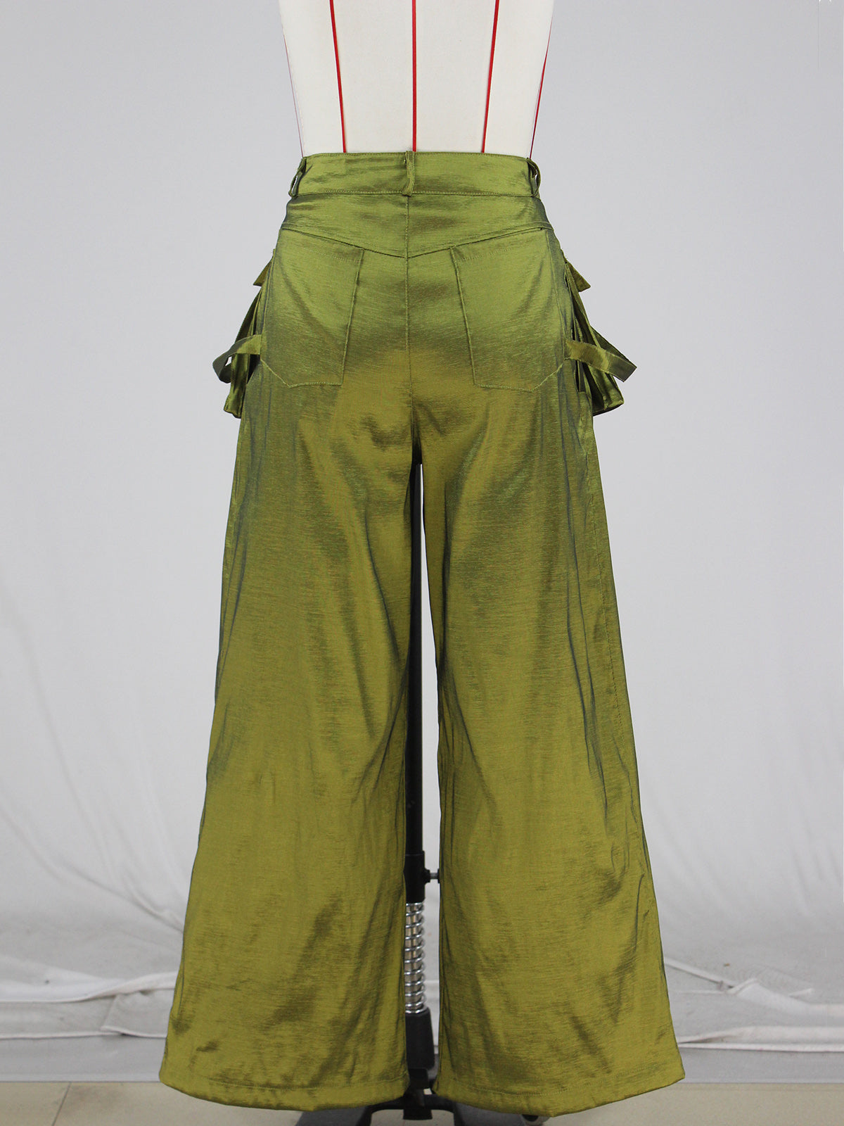 Casual Big Pocket Wide leg Pants