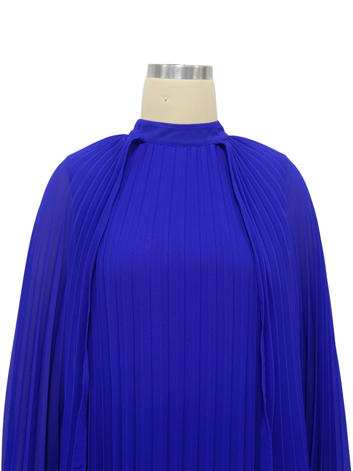 Fashion Solid Color Chiffon Pleat Dress