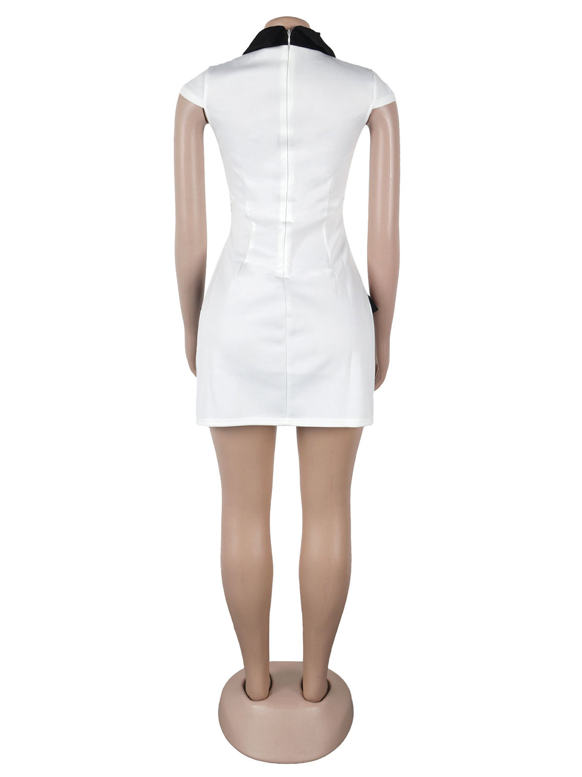 Elegant Cinched Waist Party Club Mini Dress