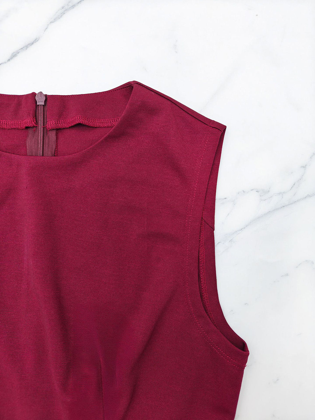 Casual Round Neck Sleeveless Button Decor A-Line Dress