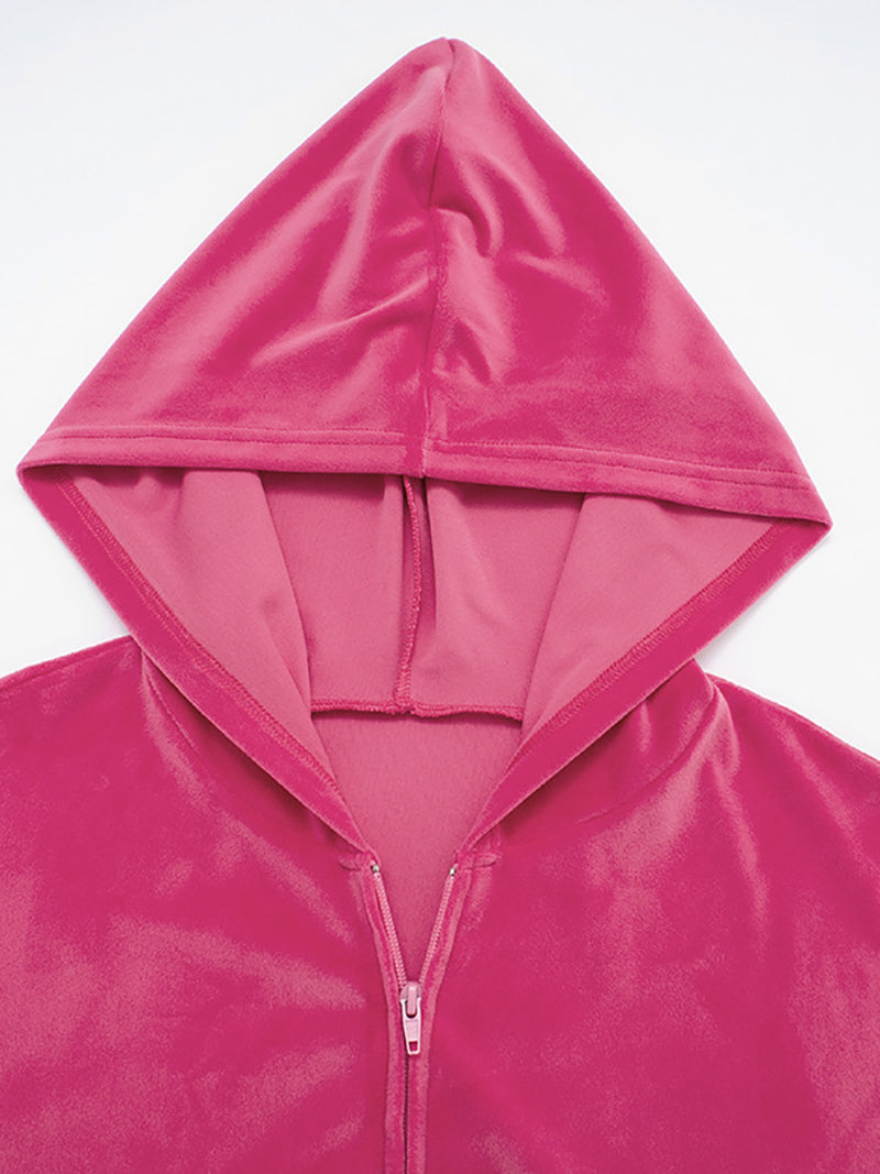 Sexy Hooded Crop Top and Package Hip Skirt Sets