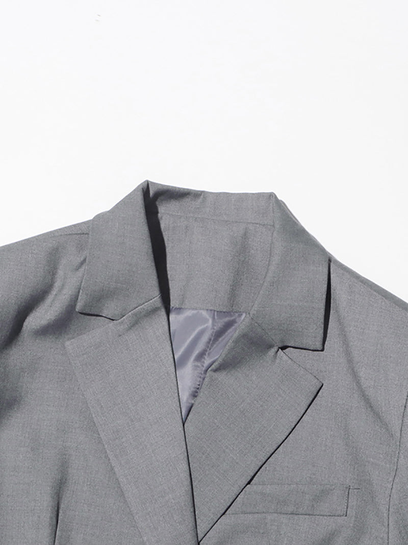 Fashion Double Belted Blazer