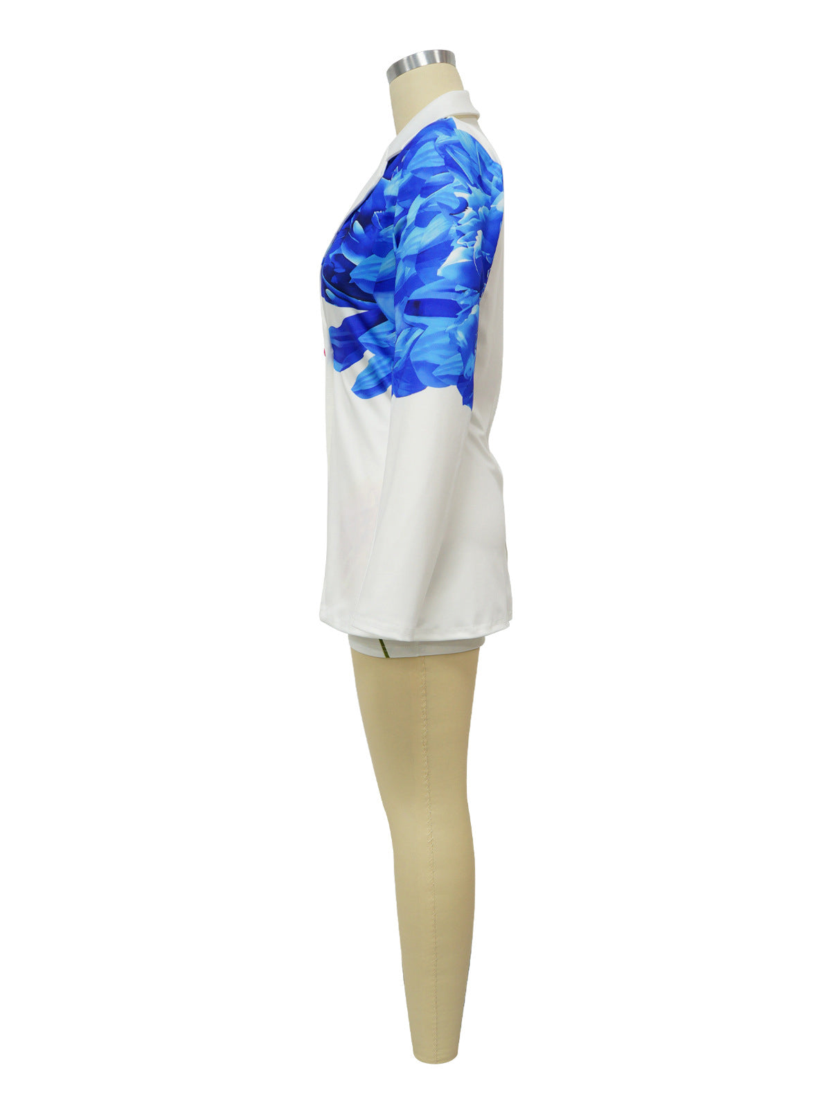 Fashion Single Button Print Blazer And Shorts Suit