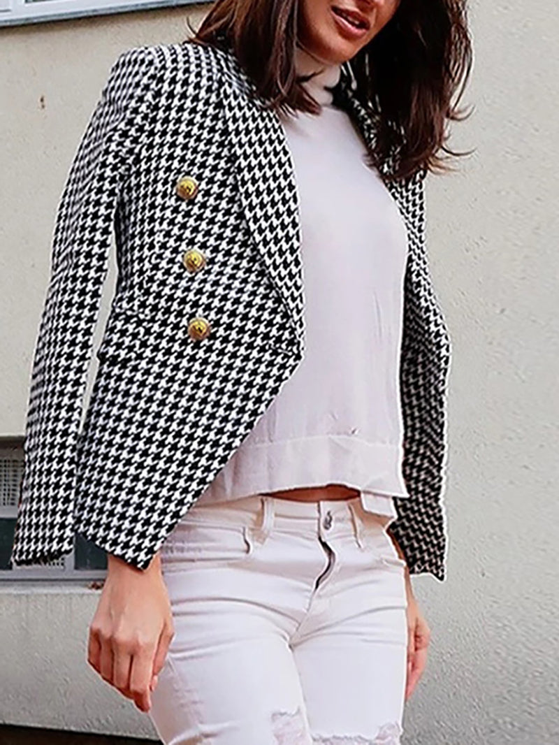 Fashion Double-Breasted Casual Blazer