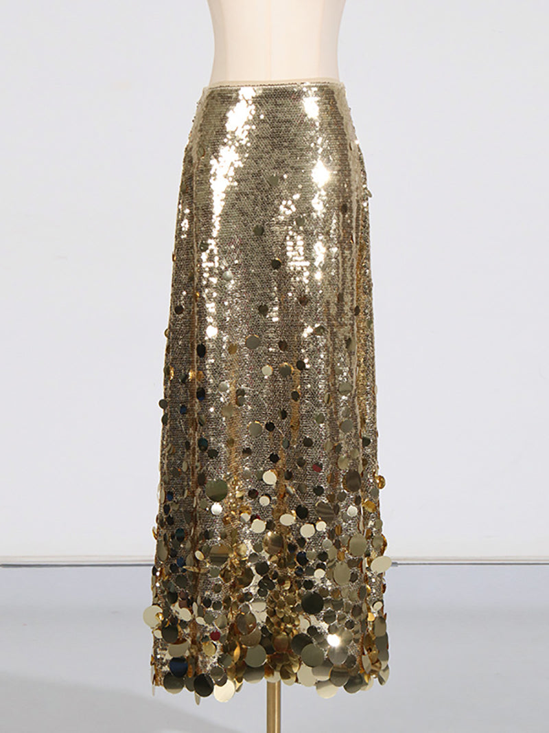 Elegant Party Sequin Skirt