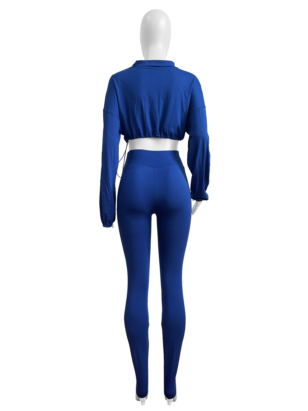 Crop Top High Waist Tight Pants Sports Suit