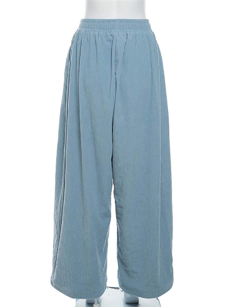 Simple Daily Baggy Long Pants