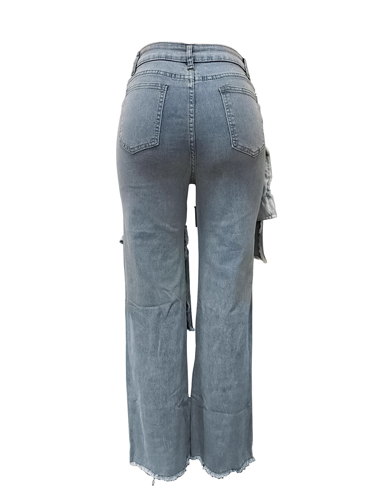 Fashion Washed Slim Ripped Jeans