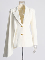 Fashion Asymmetric Shawl Casual Blazer