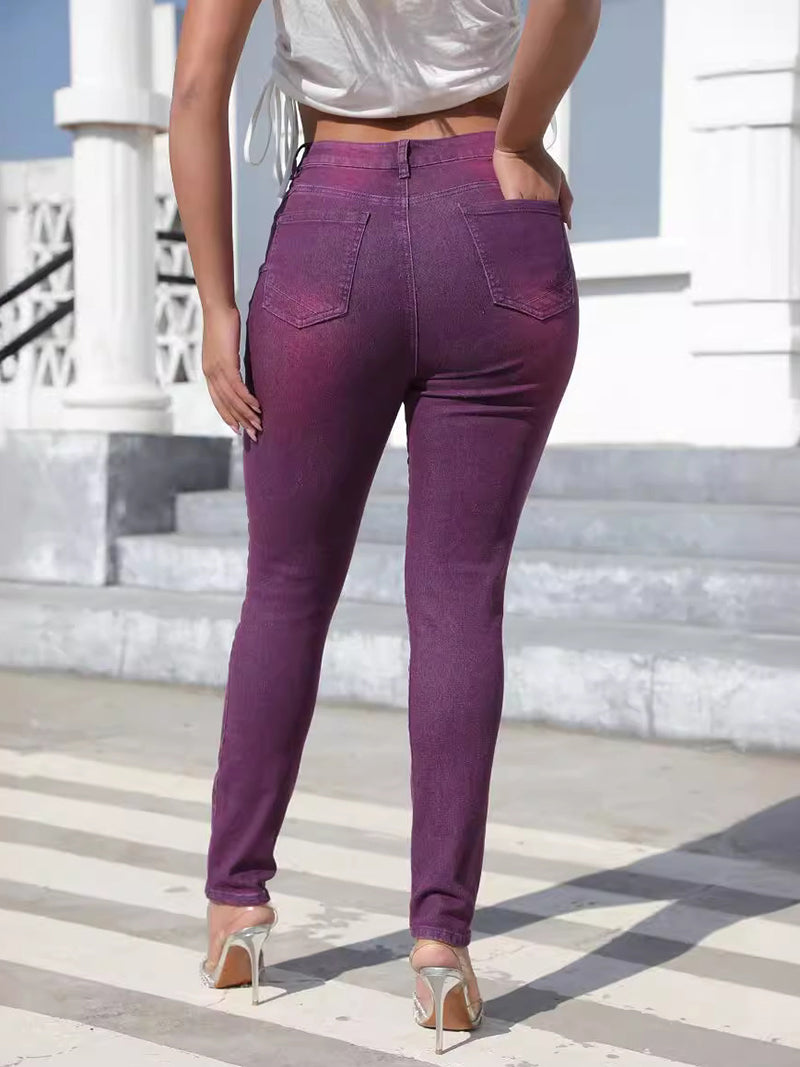 Fashion High Waist Slim Jeans Pencil Pants