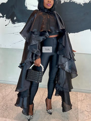 Fashion Satin Face Loose Cope Pullover