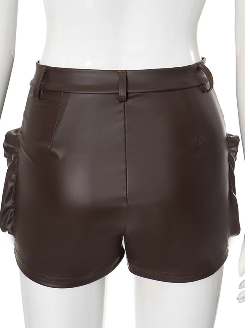 Casual High Waist Cargo Shorts