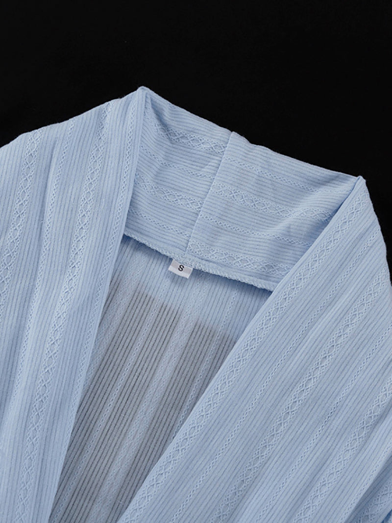 Fashion Petal Sleeve Loose Blouses And Shorts Sets