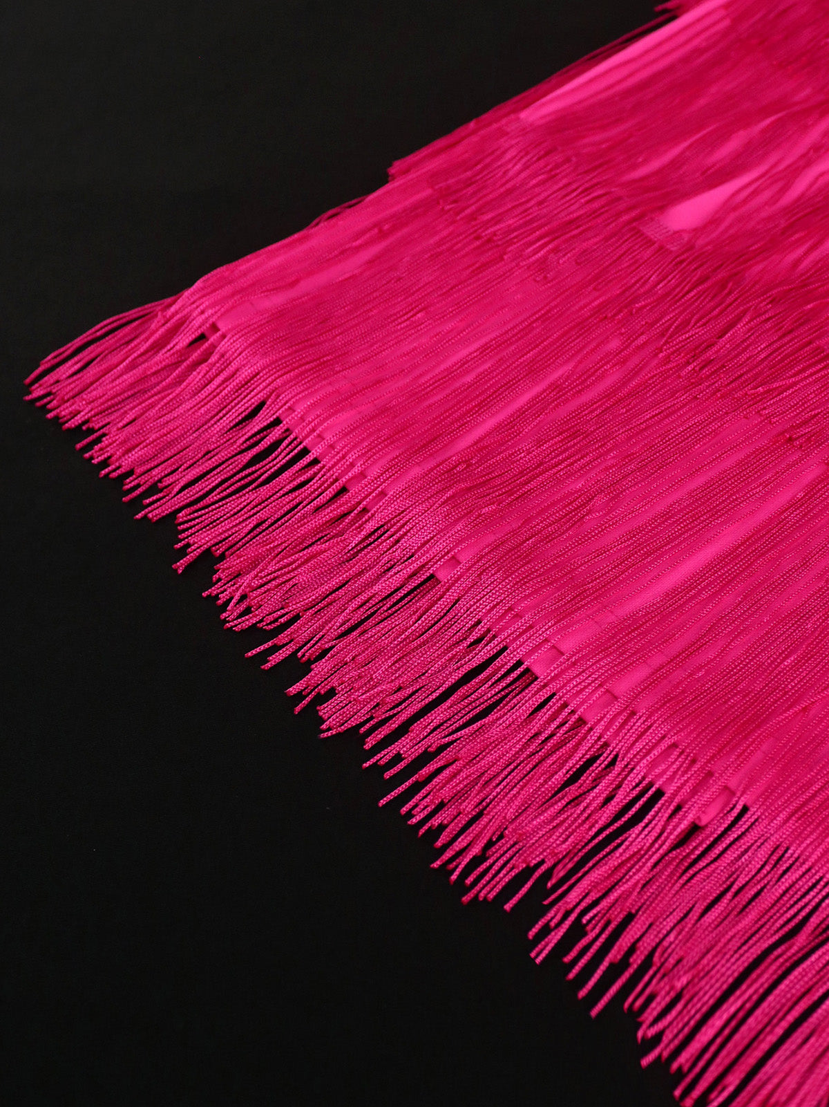 Elegant One Shoulder Bow Backless Slim Fit Fringe Dress
