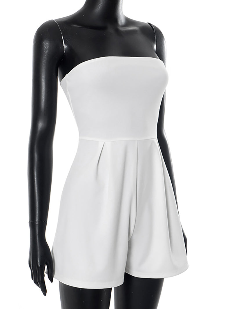 Sexy Strapless Slim Romper