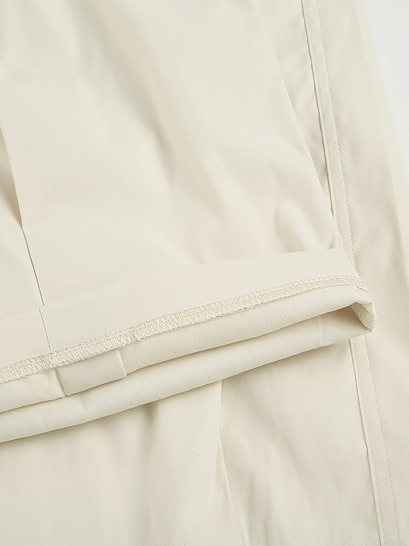 Fashion High Waist Drawstring Baggy Wide Leg Pants
