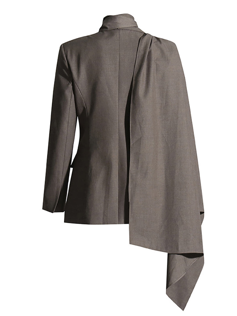 Shawl Collar Straight Blazers Coats