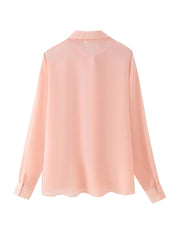 Fashion Lacework Patchwork Button-up Shirt