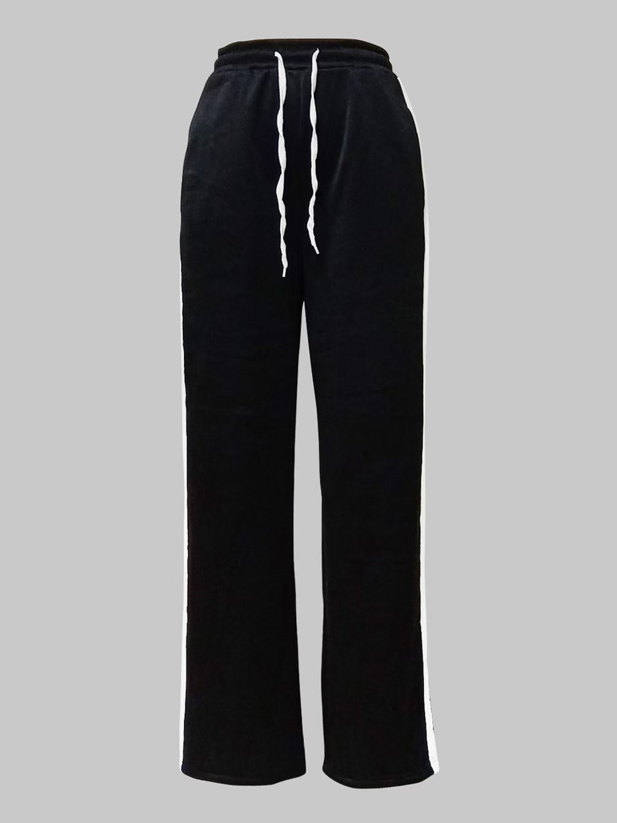 Fashion Stripe Detail High Waist Sweatpants