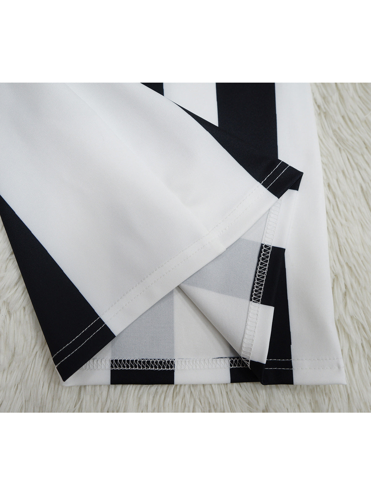 Stripe Crop Vest Wide Leg Pants Casual Two Piece Set