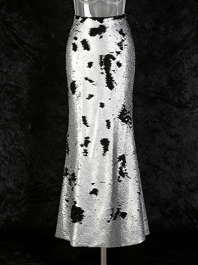 Sexy High Waist Sequin Mermaid Skirt