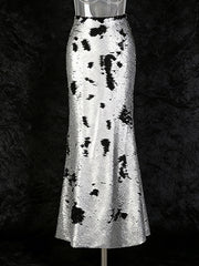Sexy High Waist Sequin Mermaid Skirt