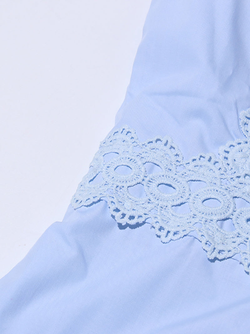 Elegance Lace Patchwork Sleeveless Slim Dress