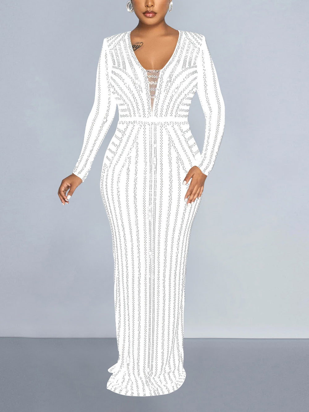 Sexy Rhinestone Slim Club Dress