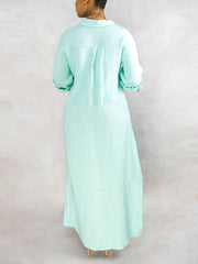 Sexy Boho Robe Loose Shirt Dress