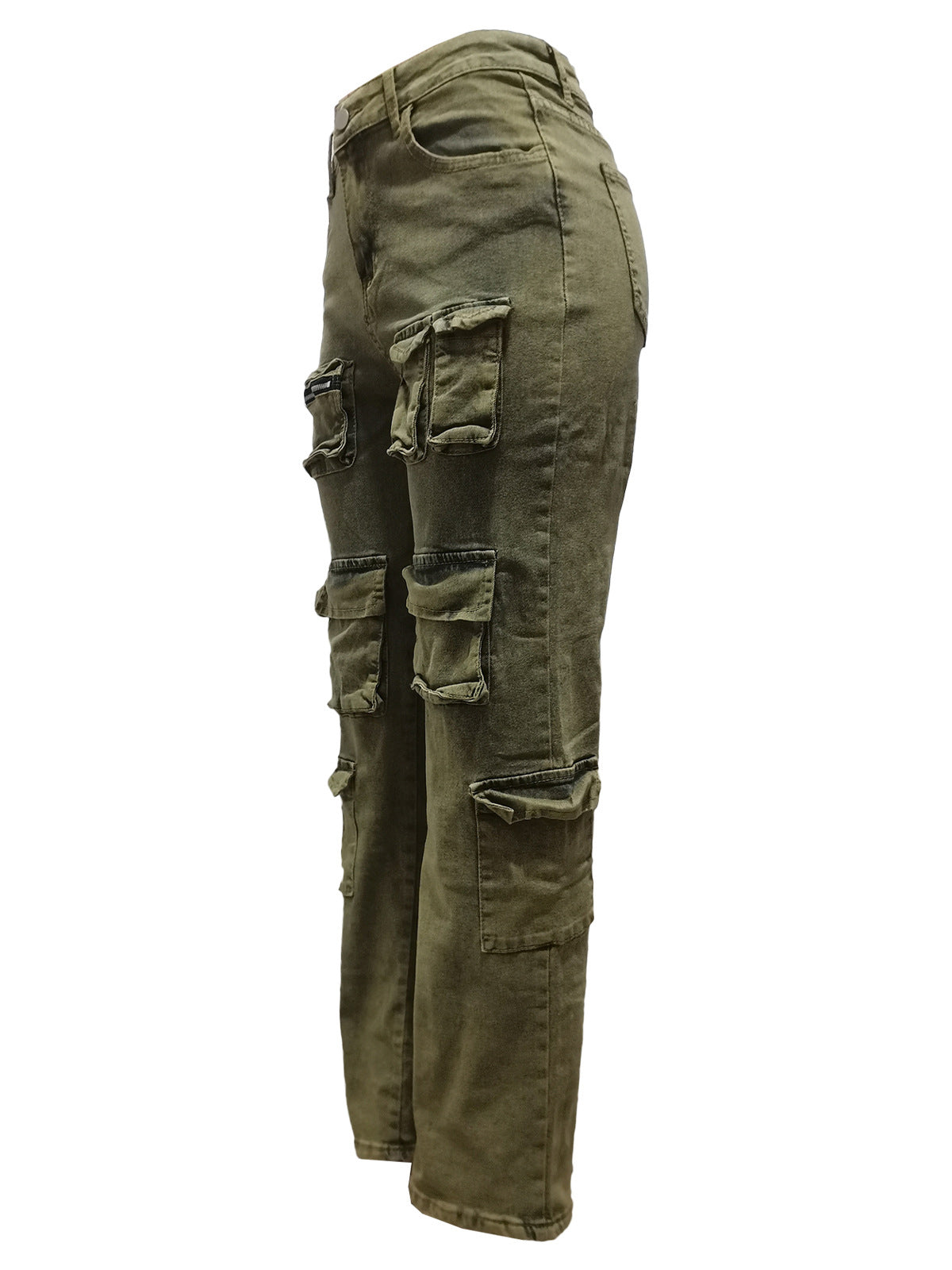 Retro Low Waist Cargo Jeans Pants