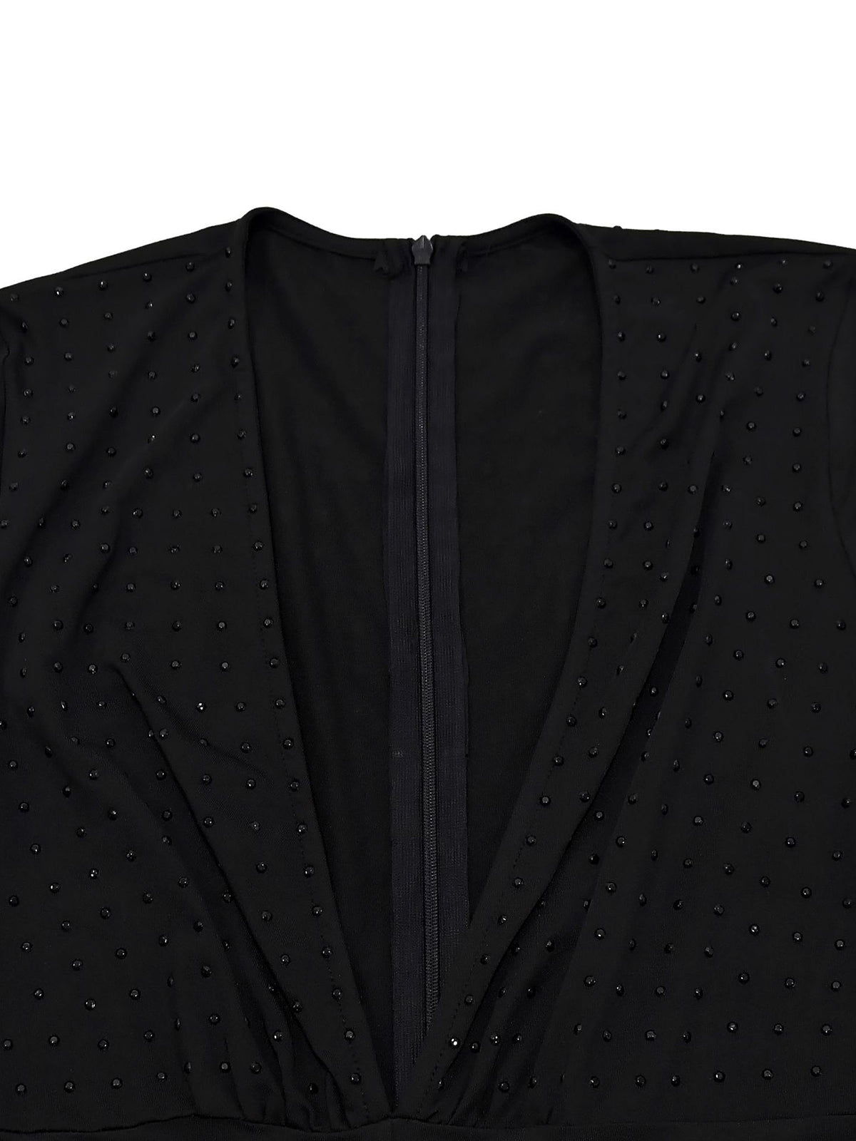 Sexy Deep V Scarf Rhinestone Jumpsuit