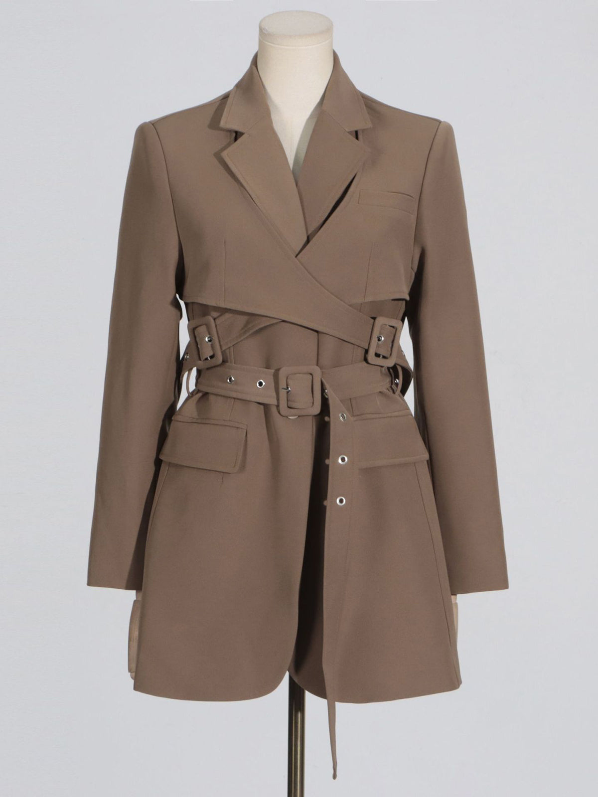 Personality Coat All-match Girdle Waist  Blazer