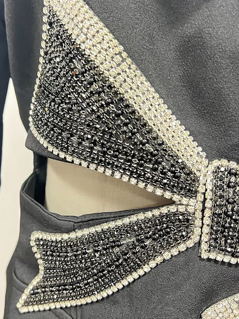 Fashion Bowknot Cut-out Blazer