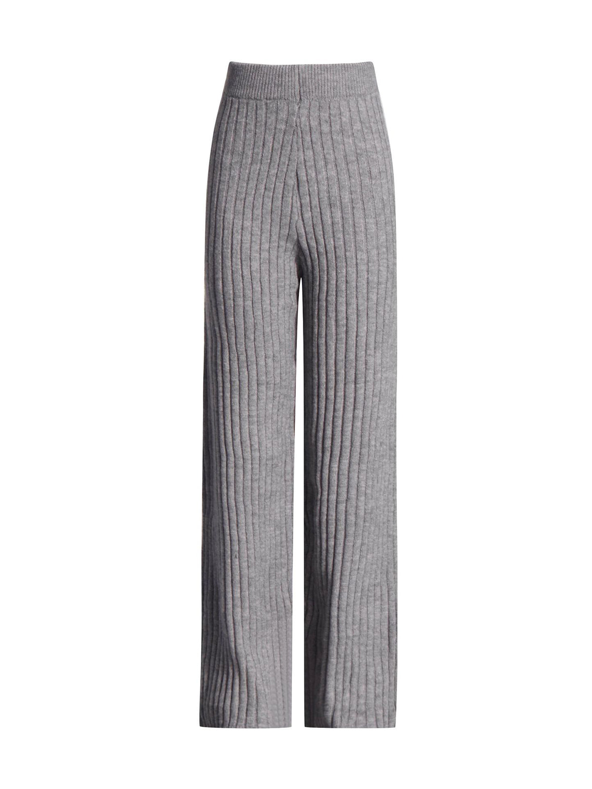 Oversized Ribbed Cashmere Sweater Pant Sets