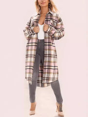 Fashion Plaid Casual Loose Jacket