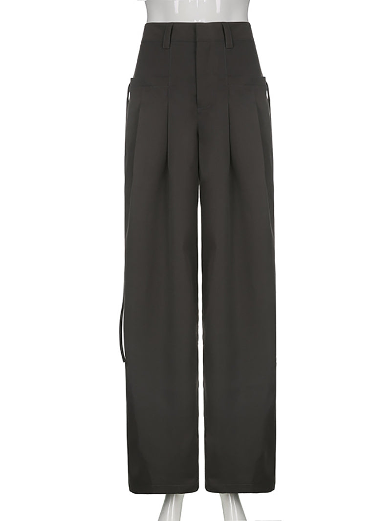 Low Waist Loose Wide Leg Pants