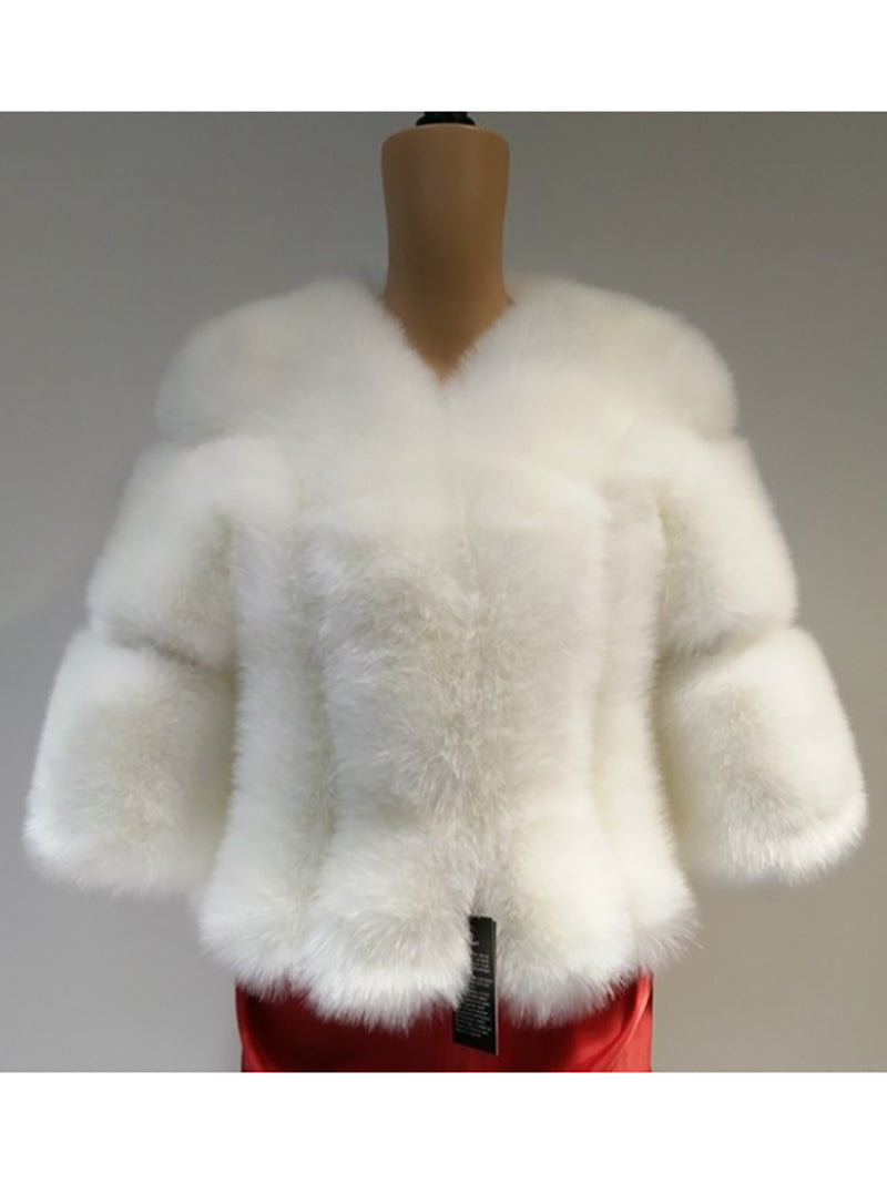 Fashion Luxury Warm Faux Fur Coat