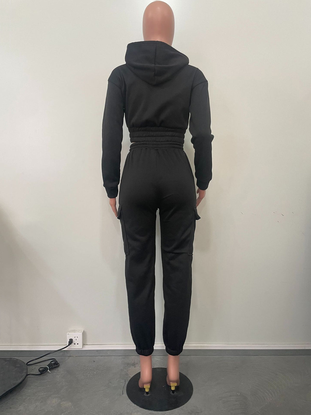 Solid Color Hoodie Trousers Casual Suit