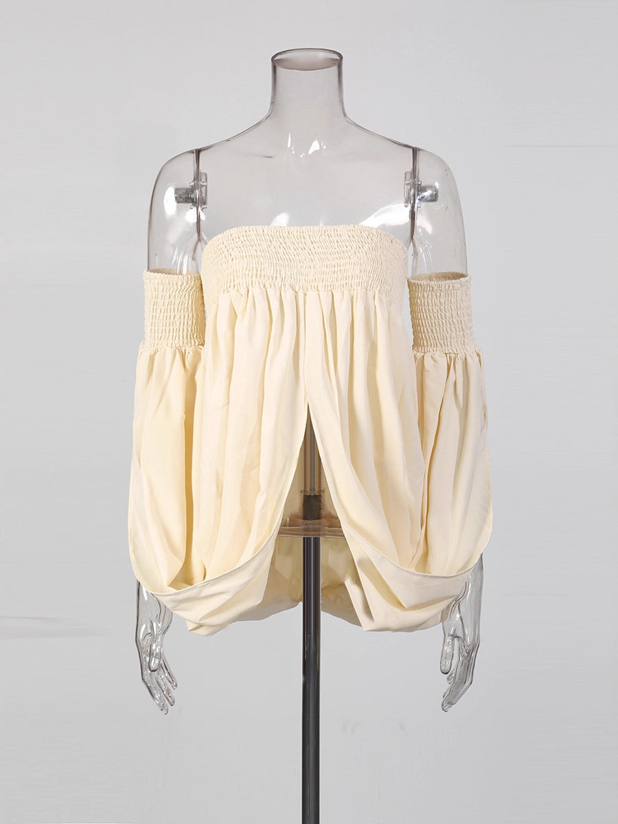 Fashion Off Shoulder Draped Top