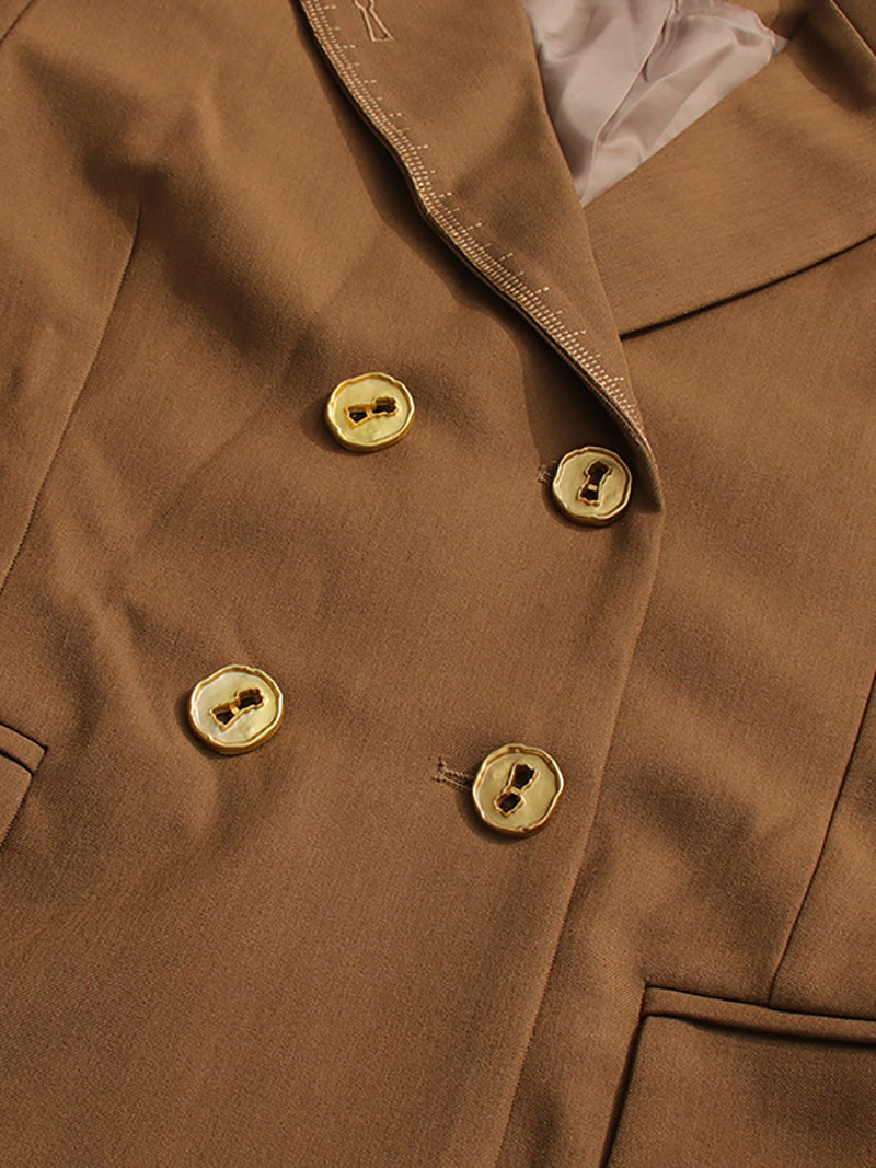 Fashion Double-breasted Slim Blazer