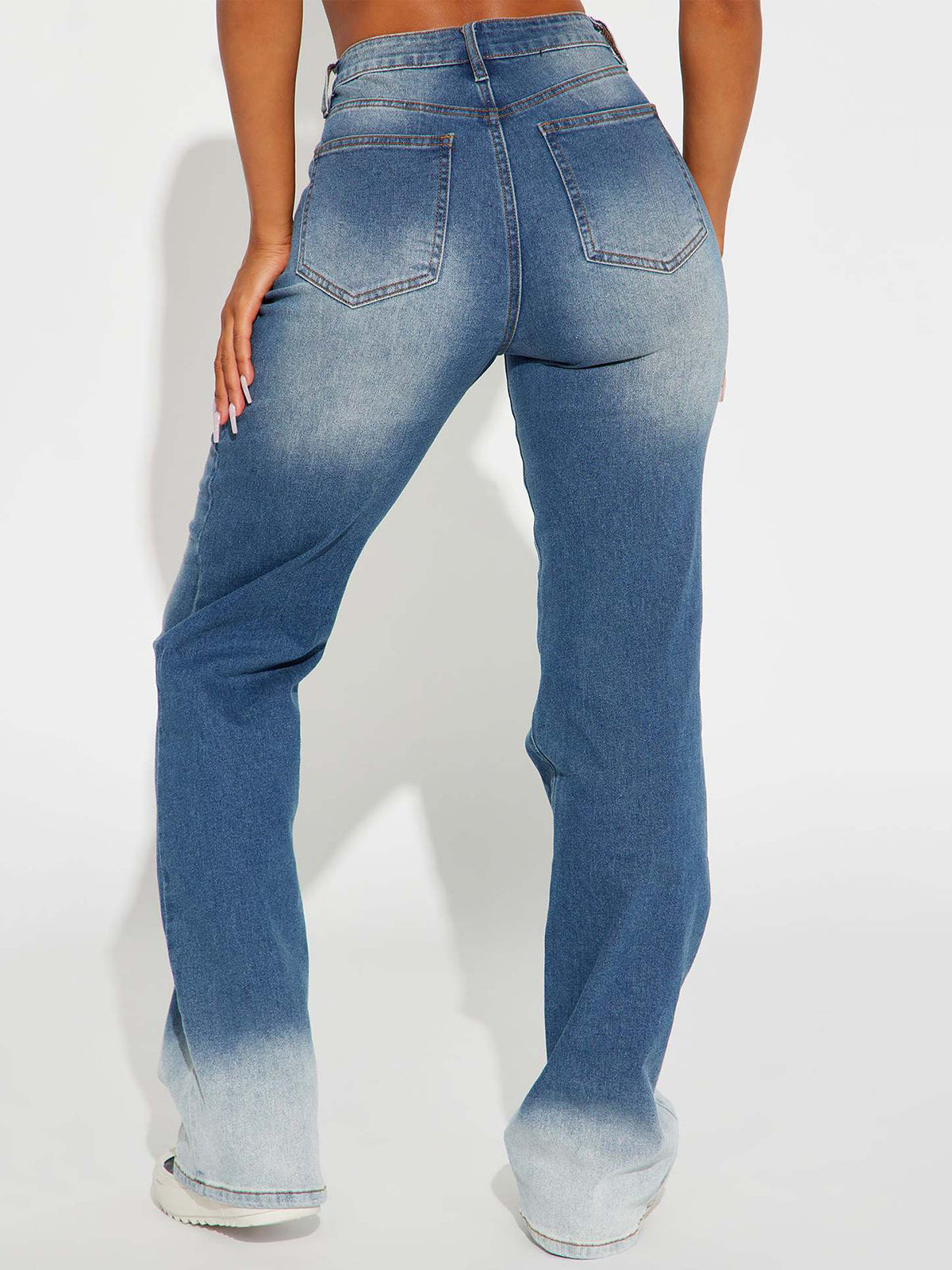 Fashion Elastic Bell-bottom Jeans