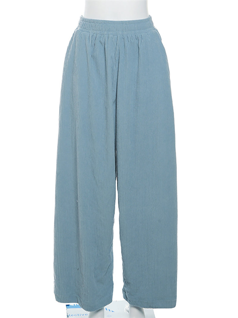 Simple Daily Baggy Long Pants