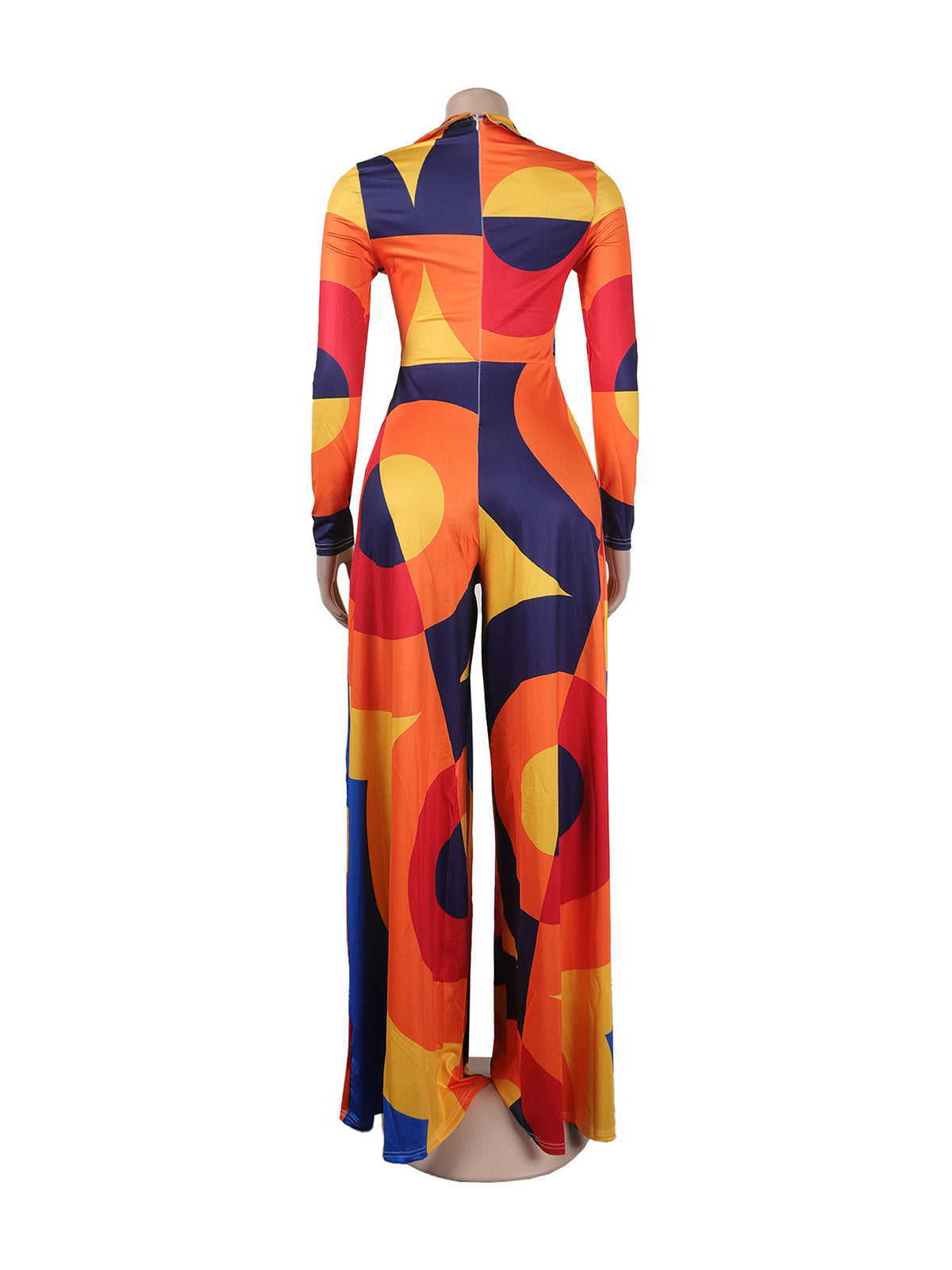 Fashion Print Slim Wide leg Jumpsuit